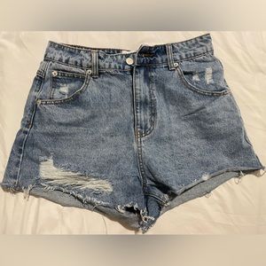 Princess Polly cutout jean shorts size 6